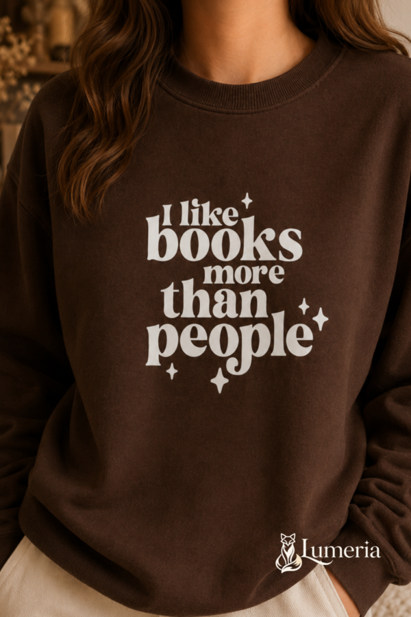 Moletom: I like books more than people (Tradicional)