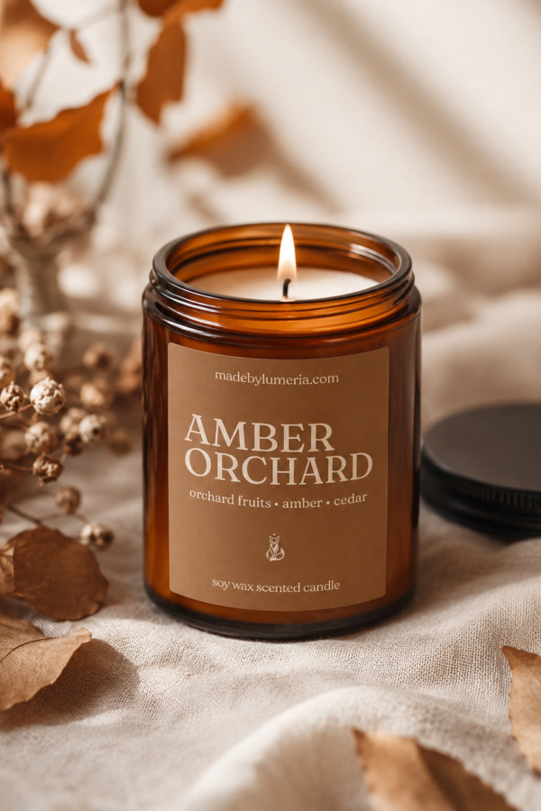 Vela aromática: Amber Orchard